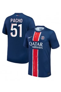 Fotbalové Dres Paris Saint-Germain Willian Pacho #51 Domácí Oblečení 2024-25 Krátký Rukáv